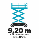 ES-09S személyemelő piktogram – 9,20 m munkamagasság
